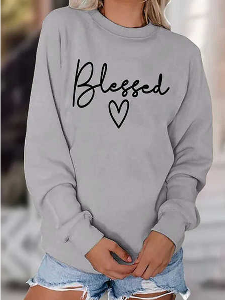 Casual Text Letters Autumn Daily Loose Long sleeve Crew Neck Regular H-Line Sweatshirts for Women, Gray, Sweatshirts & Hoodies
Casual Text Letters Autumn Daily Loose Long sleeve Crew Neck Regular H-Line Sweatshirts for Women, Gray, Sweatshirts & Hoodies