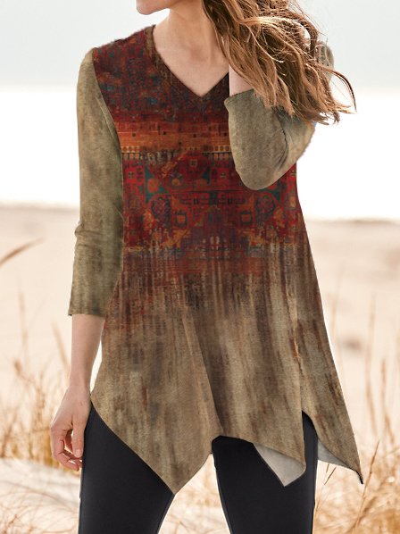 Casual Ethnic Autumn Daily Loose Mid-long Irregular Craftsmanship A-Line Regular Tops for Women, Red, Shirts & Blouses
Casual Ethnic Autumn Daily Loose Mid-long Irregular Craftsmanship A-Line Regular Tops for Women, Red, Shirts & Blouses