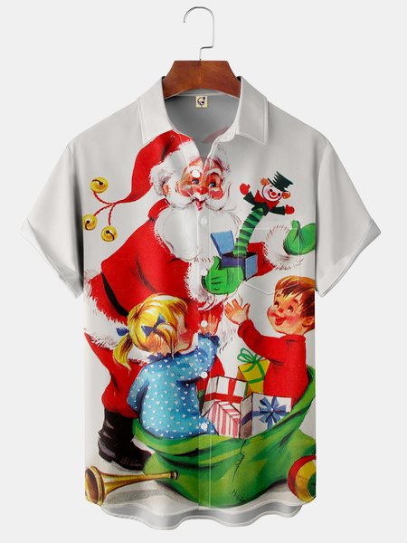 Men's Christmas Collection Casual Short Sleeve Hawaiian Shirt with Chest Pocket, White, Short Sleeve Shirts
Men's Christmas Collection Casual Short Sleeve Hawaiian Shirt with Chest Pocket, White, Short Sleeve Shirts