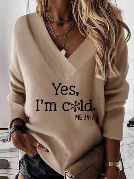 Women Casual Text Letters Autumn V neck Spandex Loose H-Line Regular Medium Elasticity Sweatshirts, Khaki, Hoodies & Sweatshirts
Women Casual Text Letters Autumn V neck Spandex Loose H-Line Regular Medium Elasticity Sweatshirts, Khaki, Hoodies & Sweatshirts