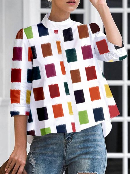 Women Simple Plaid Autumn Polyester No Elasticity Daily 1 * Top Three Quarter Regular Size Blouse, Multicolor, Blouses and Shirts
Women Simple Plaid Autumn Polyester No Elasticity Daily 1 * Top Three Quarter Regular Size Blouse, Multicolor, Blouses and Shirts
