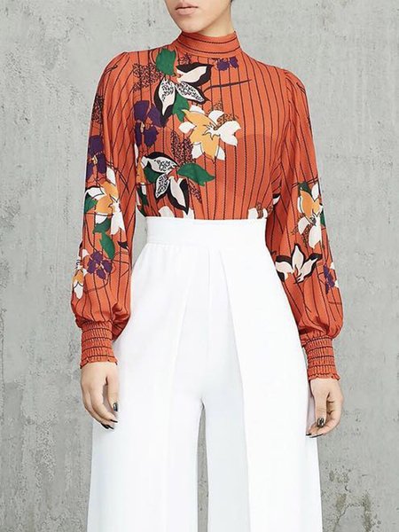 Women Floral Autumn Elegant Polyester No Elasticity Daily 1 * Top H-Line Regular Size Blouse, Orange, Blouses and Shirts
Women Floral Autumn Elegant Polyester No Elasticity Daily 1 * Top H-Line Regular Size Blouse, Orange, Blouses and Shirts