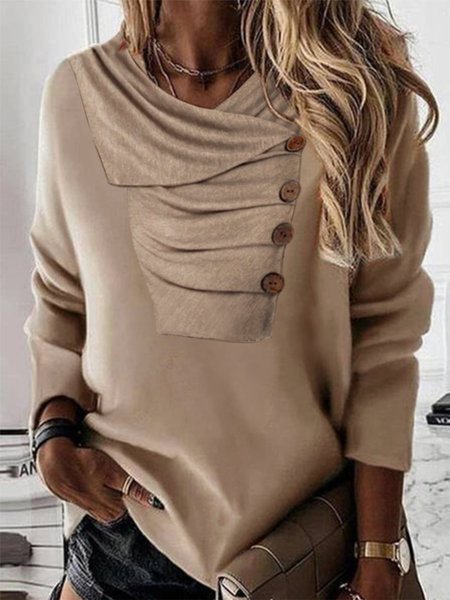 Casual Plain Autumn Daily Loose Polyester Cotton H-Line Regular Regular Size Sweatshirts for Women, Khaki, Hoodies & Sweatshirts
Casual Plain Autumn Daily Loose Polyester Cotton H-Line Regular Regular Size Sweatshirts for Women, Khaki, Hoodies & Sweatshirts