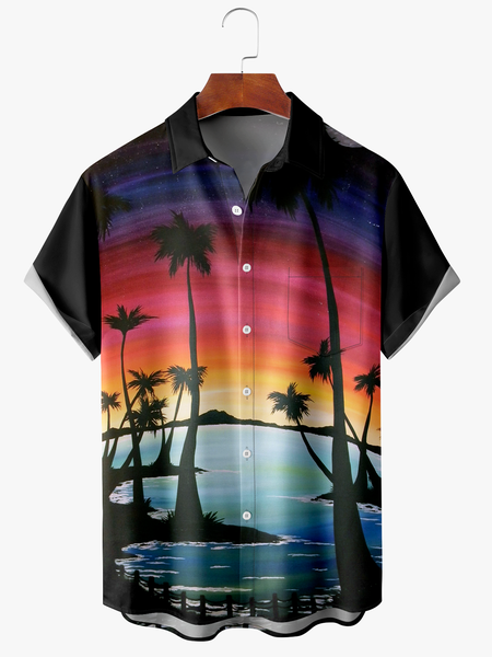 Men's Coconut Tree Print Anti-Wrinkle Moisture Wicking Fabric Fashion Hawaiian Lapel Short Sleeve Shirt, Black, Short Sleeve Shirts
Men's Coconut Tree Print Anti-Wrinkle Moisture Wicking Fabric Fashion Hawaiian Lapel Short Sleeve Shirt, Black, Short Sleeve Shirts