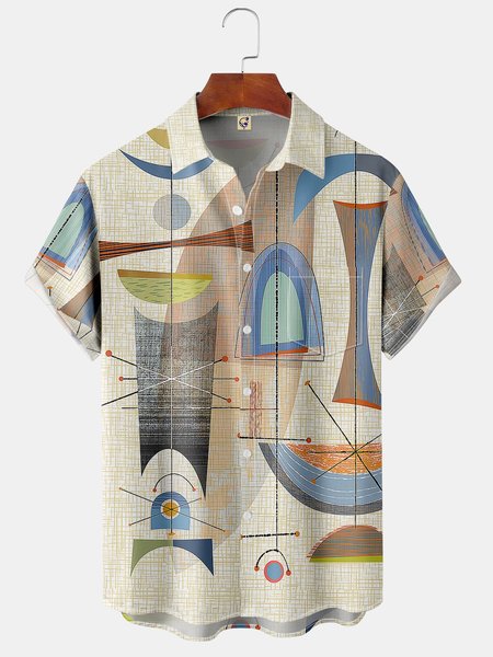 Casual Art Collection Medieval Stripe Geometric Color Block Pattern Lapel Short Sleeve Shirt Print Top, Multicolor, Short Sleeve Shirts
Casual Art Collection Medieval Stripe Geometric Color Block Pattern Lapel Short Sleeve Shirt Print Top, Multicolor, Short Sleeve Shirts