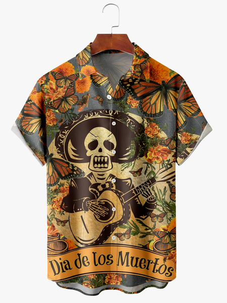 Men's Halloween Print Anti-Wrinkle Moisture Wicking Fabric Fashion Hawaiian Lapel Short Sleeve Shirt, Yellow, Short Sleeve Shirts
Men's Halloween Print Anti-Wrinkle Moisture Wicking Fabric Fashion Hawaiian Lapel Short Sleeve Shirt, Yellow, Short Sleeve Shirts