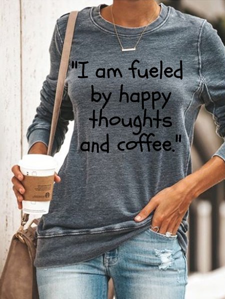 Lilicloth X Kat8lyst I Am Fueled By Happy Thoughts And Coffee Women's Sweatshirt, Gray, Hoodies&Sweatshirts
Lilicloth X Kat8lyst I Am Fueled By Happy Thoughts And Coffee Women's Sweatshirt, Gray, Hoodies&Sweatshirts