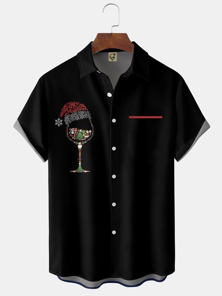 Mens Christmas Gift Print Front Buttons Soft Breathable Chest Pocket Casual Hawaiian Shirts, Black, Short Sleeve Shirts
Mens Christmas Gift Print Front Buttons Soft Breathable Chest Pocket Casual Hawaiian Shirts, Black, Short Sleeve Shirts