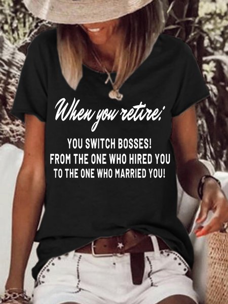 Lilicloth X Kat8lyst Retire Is Switch Bosses To The One Who Married You Women's T-Shirt, Black, T-shirts
Lilicloth X Kat8lyst Retire Is Switch Bosses To The One Who Married You Women's T-Shirt, Black, T-shirts