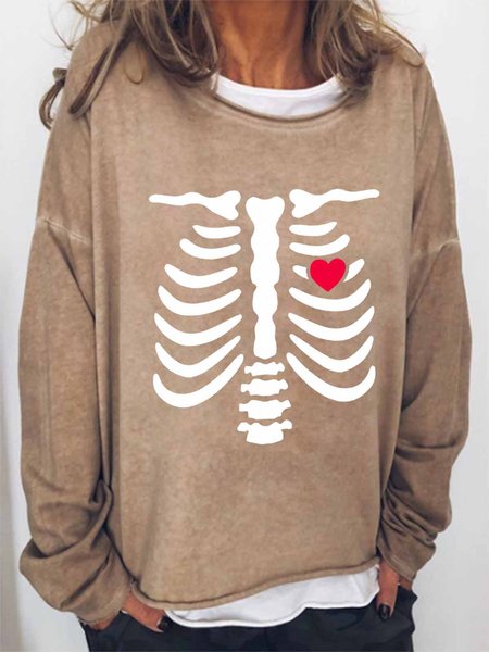Women Funny Skeleton Halloween Loose Crew Neck Sweatshirts, Khaki, Hoodies&Sweatshirts
Women Funny Skeleton Halloween Loose Crew Neck Sweatshirts, Khaki, Hoodies&Sweatshirts