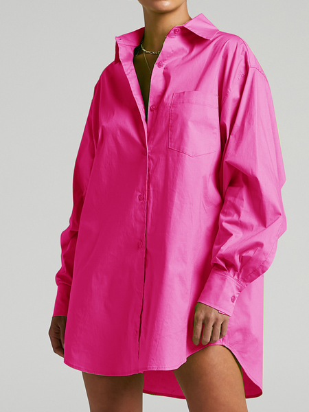 Plain Simple Autumn Polyester No Elasticity Loose Regular H-Line Regular Blouse for Women, Rose red, Blouses and Shirts
Plain Simple Autumn Polyester No Elasticity Loose Regular H-Line Regular Blouse for Women, Rose red, Blouses and Shirts