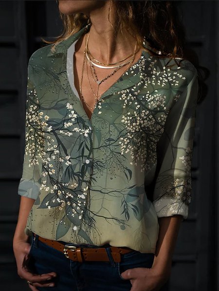 JFN Shirt Collar Casual Floral Autumn Daily Loose Long sleeve Shirt, Green, Shirts & Blouses
JFN Shirt Collar Casual Floral Autumn Daily Loose Long sleeve Shirt, Green, Shirts & Blouses