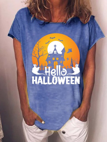 Lilicloth X Jessanjony Hello Halloween Halloween Crew Neck Casual T-Shirt, Blue, T-shirts
Lilicloth X Jessanjony Hello Halloween Halloween Crew Neck Casual T-Shirt, Blue, T-shirts