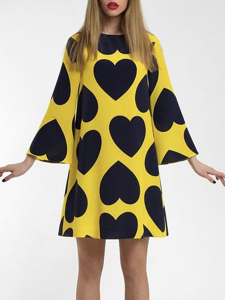 Women Autumn Elegant Heart/Cordate Natural Daily Skirt A-Line Regular Regular Size Dresses, Yellow, Mini Dresses
Women Autumn Elegant Heart/Cordate Natural Daily Skirt A-Line Regular Regular Size Dresses, Yellow, Mini Dresses