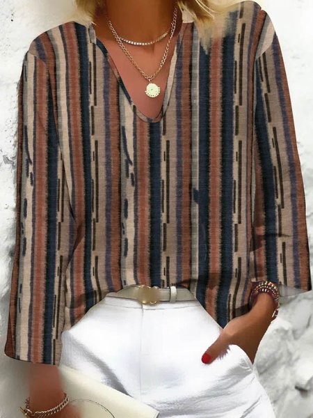 Striped Casual Autumn Daily Loose Long sleeve Regular H-Line Regular Top for Women, Multicolor, Blouses & Shirts
Striped Casual Autumn Daily Loose Long sleeve Regular H-Line Regular Top for Women, Multicolor, Blouses & Shirts