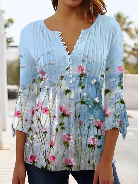 Casual Floral Autumn Ruched Daily Regular Fit Three Quarter Regular Regular Size Tops for Women, Multicolor, Shirts & Blouses
Casual Floral Autumn Ruched Daily Regular Fit Three Quarter Regular Regular Size Tops for Women, Multicolor, Shirts & Blouses