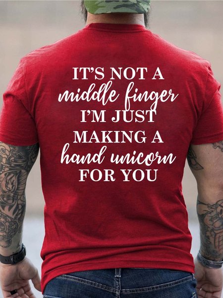 Men Middle Finger Making A Hand Unicorn Text Letters T-Shirt, Red, T-shirts
Men Middle Finger Making A Hand Unicorn Text Letters T-Shirt, Red, T-shirts