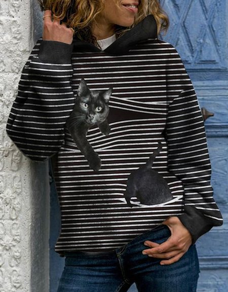 Women Casual Autumn Cat Daily Long sleeve Regular H-Line Regular Regular Size Sweatshirts, Black, Hoodies & Sweatshirts
Women Casual Autumn Cat Daily Long sleeve Regular H-Line Regular Regular Size Sweatshirts, Black, Hoodies & Sweatshirts