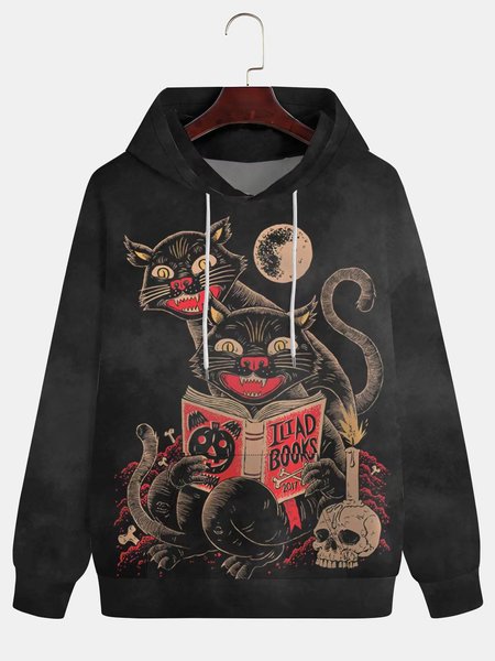 Men's Black Halloween Print Fashion Hooded Long Sleeve Sweatshirt, Hoodies&Sweatshirts
Men's Black Halloween Print Fashion Hooded Long Sleeve Sweatshirt, Hoodies&Sweatshirts