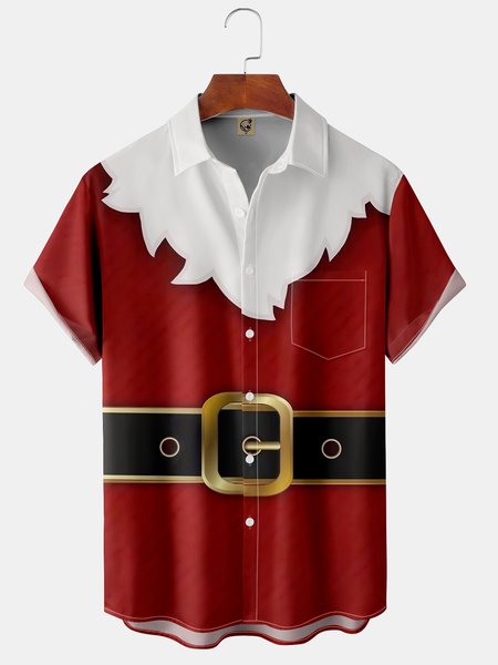 Mens Christmas Print Short Sleeve Shirt Lapel Pocket Hawaiian Shirt, Red, Short Sleeve Shirts
Mens Christmas Print Short Sleeve Shirt Lapel Pocket Hawaiian Shirt, Red, Short Sleeve Shirts
