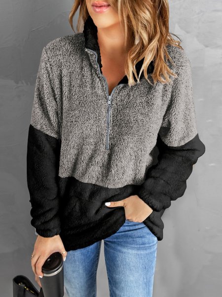 Casual Multicolor Panel V-Neck Fleece Pullover Sweatshirt, Gray, Sweatshirts & Hoodies
Casual Multicolor Panel V-Neck Fleece Pullover Sweatshirt, Gray, Sweatshirts & Hoodies