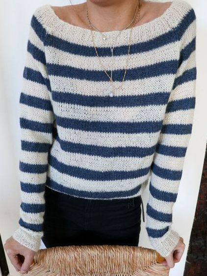 Striped Casual Winter Polyester Micro-Elasticity Daily Boat Neck H-Line Regular Size Sweater for Women, Blue, Sweaters
Striped Casual Winter Polyester Micro-Elasticity Daily Boat Neck H-Line Regular Size Sweater for Women, Blue, Sweaters