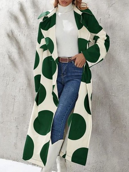 Long sleeve Regular Fit Lapel Collar Urban Trench Coat, White, Coats 
Long sleeve Regular Fit Lapel Collar Urban Trench Coat, White, Coats