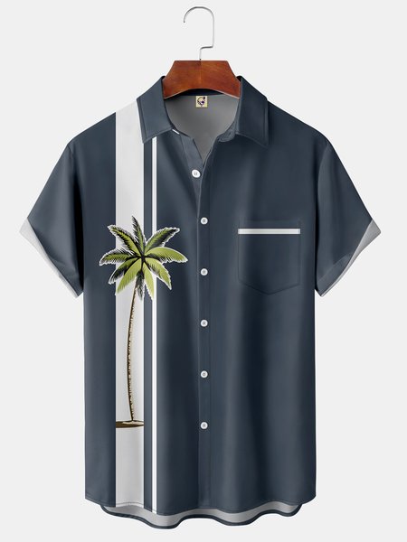 Men's Coconut Stripe Print Casual Breathable Hawaiian Pocket Short Sleeve Shirt, Blue, Short Sleeve Shirts
Men's Coconut Stripe Print Casual Breathable Hawaiian Pocket Short Sleeve Shirt, Blue, Short Sleeve Shirts