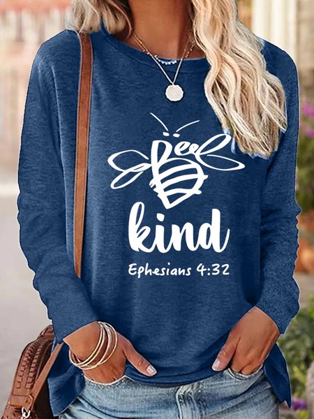 Lilicloth X Yuna Be Kind Ephesians 4:32 Women's Long Sleeve T-Shirt, Blue, Long sleeves
Lilicloth X Yuna Be Kind Ephesians 4:32 Women's Long Sleeve T-Shirt, Blue, Long sleeves