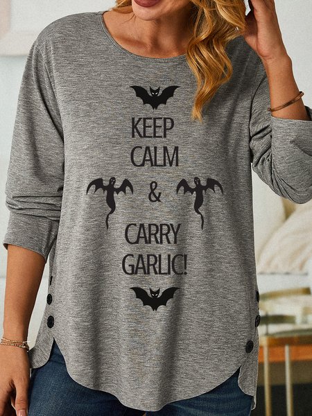 Lilicloth X Kat8lyst Keep Calm And Garry Garlic Women's Long Sleeve T-Shirt, Gray, Long sleeves
Lilicloth X Kat8lyst Keep Calm And Garry Garlic Women's Long Sleeve T-Shirt, Gray, Long sleeves