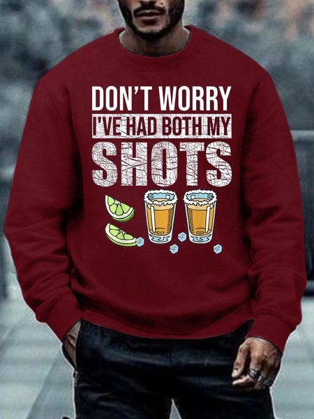 Mens Don't Worry I've Had Both My Shots Funny Vaccination Tequila Crew Neck Casual Sweatshirt, Red, Hoodies&Sweatshirts
Mens Don't Worry I've Had Both My Shots Funny Vaccination Tequila Crew Neck Casual Sweatshirt, Red, Hoodies&Sweatshirts
