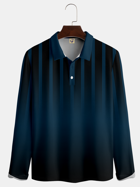 Casual Art Collection Gradient Geometric Stripes Color Block Pattern Lapel Button Long Sleeve Print Polo Shirt, Deep blue, Long Sleeve T-shirts
Casual Art Collection Gradient Geometric Stripes Color Block Pattern Lapel Button Long Sleeve Print Polo Shirt, Deep blue, Long Sleeve T-shirts