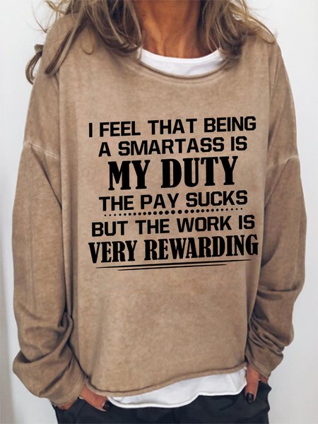 Women I Feel That Being A Smartass Is My Duty The Pay Sucks Shirt Inspirational Quotes Sweatshirt, Khaki, Hoodies&Sweatshirts
Women I Feel That Being A Smartass Is My Duty The Pay Sucks Shirt Inspirational Quotes Sweatshirt, Khaki, Hoodies&Sweatshirts