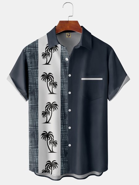 Men's Shaded Coconut Tree Print Casual Breathable Hawaiian Short Sleeve Shirt, Blue, Short Sleeve Shirts
Men's Shaded Coconut Tree Print Casual Breathable Hawaiian Short Sleeve Shirt, Blue, Short Sleeve Shirts
