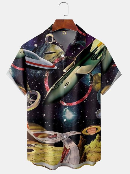 Men's Casual Short Sleeve Hawaiian Shirt with Chest Pocket, Black, Short Sleeve Shirts
Men's Casual Short Sleeve Hawaiian Shirt with Chest Pocket, Black, Short Sleeve Shirts