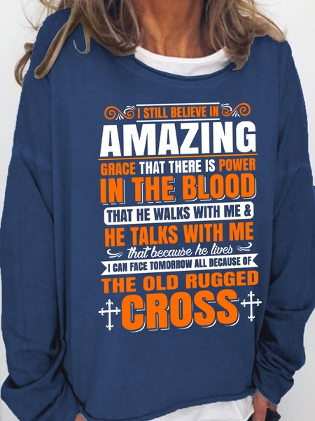 Women Funny I Still Believe Text Letters Loose Crew Neck Sweatshirt, Dark blue, Hoodies&Sweatshirts
Women Funny I Still Believe Text Letters Loose Crew Neck Sweatshirt, Dark blue, Hoodies&Sweatshirts