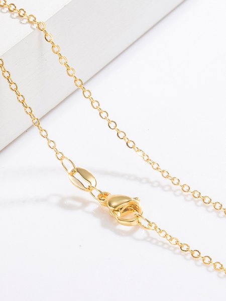 40+5cm Simple DIY Pendant Necklace Copper Cross Necklace Extension Chain, Golden, Bracelets
40+5cm Simple DIY Pendant Necklace Copper Cross Necklace Extension Chain, Golden, Bracelets