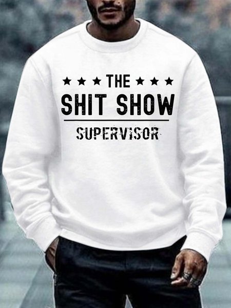 Men The Shit Show Supervisor Letters Crew Neck Casual Sweatshirt, White, Hoodies&Sweatshirts
Men The Shit Show Supervisor Letters Crew Neck Casual Sweatshirt, White, Hoodies&Sweatshirts