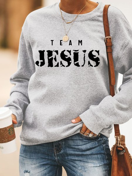 Team Jesus Women Casual Sweatshirt, Light gray, Hoodies&Sweatshirts
Team Jesus Women Casual Sweatshirt, Light gray, Hoodies&Sweatshirts