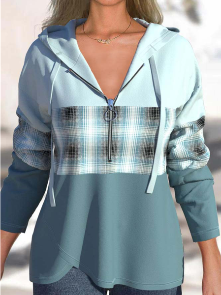 Casual Striped Quarter Zip Drawstring Long Sleeve Hoodie, Blue, Hoodies & Sweatshirts
Casual Striped Quarter Zip Drawstring Long Sleeve Hoodie, Blue, Hoodies & Sweatshirts