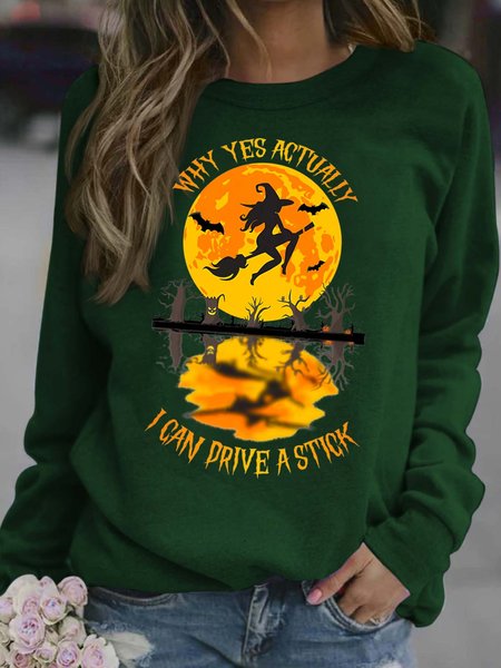 Women I Can Drive A Stick Halloween Witch Casual Sweatshirt, Green, Hoodies&Sweatshirts
Women I Can Drive A Stick Halloween Witch Casual Sweatshirt, Green, Hoodies&Sweatshirts
