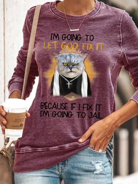 Womens Funny I'm Going Let God Fix It Casual Sweatshirt, Red, Hoodies&Sweatshirts
Womens Funny I'm Going Let God Fix It Casual Sweatshirt, Red, Hoodies&Sweatshirts