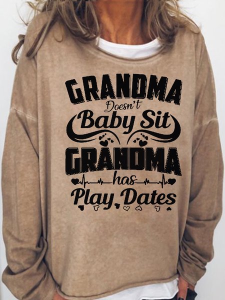 Womens Funny Grandma Doesn't Babysit Letters Casual Sweatshirt, Light brown, Hoodies&Sweatshirts
Womens Funny Grandma Doesn't Babysit Letters Casual Sweatshirt, Light brown, Hoodies&Sweatshirts