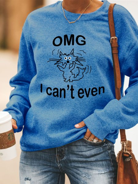 Lilicloth X Paula OMG I Can't Even With Cat Women's Sweatshirt, Blue, Hoodies&Sweatshirts
Lilicloth X Paula OMG I Can't Even With Cat Women's Sweatshirt, Blue, Hoodies&Sweatshirts