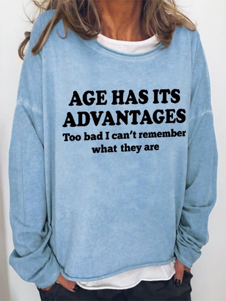 Age Has It Advantages Women Crew Neck Simple Sweatshirt, Blue, Hoodies&Sweatshirts
Age Has It Advantages Women Crew Neck Simple Sweatshirt, Blue, Hoodies&Sweatshirts