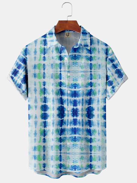 Men's Casual Short Sleeve Hawaiian Shirt with Chest Pocket Print, Blue, Short Sleeve Shirts
Men's Casual Short Sleeve Hawaiian Shirt with Chest Pocket Print, Blue, Short Sleeve Shirts