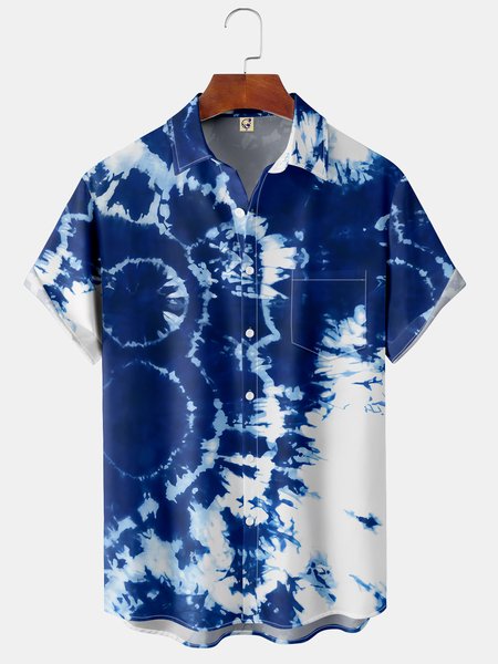 Men's Casual Short Sleeve Hawaiian Shirt with Chest Pocket Print, Blue, Short Sleeve Shirts
Men's Casual Short Sleeve Hawaiian Shirt with Chest Pocket Print, Blue, Short Sleeve Shirts