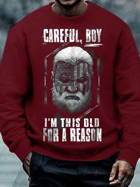 Mens Careful Boy, I'm This Old For A Reason Casual Sweatshirt, Red, Hoodies&Sweatshirts
Mens Careful Boy, I'm This Old For A Reason Casual Sweatshirt, Red, Hoodies&Sweatshirts