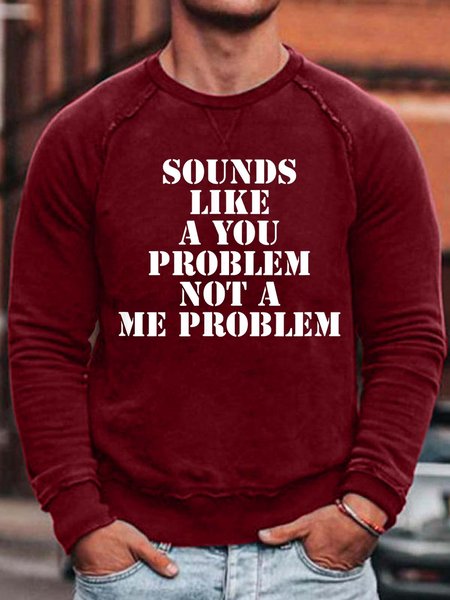 Men Your Problem Not My Problem Letters Simple Crew Neck Cotton-Blend Sweatshirt, Red, Hoodies&Sweatshirts
Men Your Problem Not My Problem Letters Simple Crew Neck Cotton-Blend Sweatshirt, Red, Hoodies&Sweatshirts