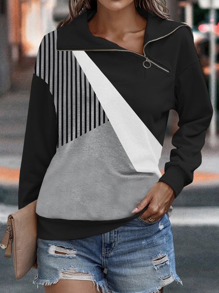 Regular Fit Casual Zipper Turtleneck Geometric Sweatshirts, Multicolor, Sweatshirts & Hoodies
Regular Fit Casual Zipper Turtleneck Geometric Sweatshirts, Multicolor, Sweatshirts & Hoodies